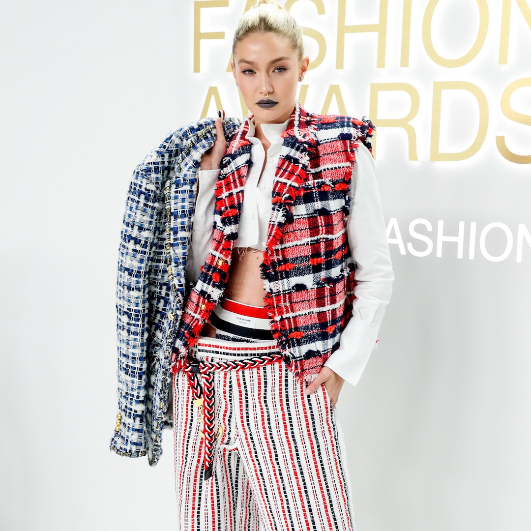 See Gigi Hadid Lean Into Glam Grunge With Nostril Ring and Gray Lipstick See Gigi Hadid Lean Into Glam Grunge With Nostril Ring and Gray Lipstick